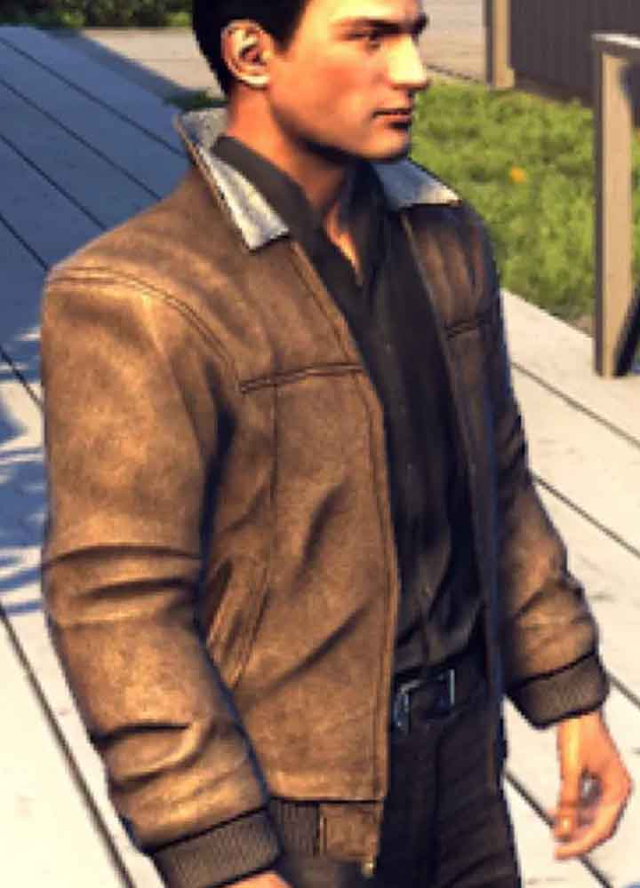 MAFIA II (VITO SCALETTA) RICK PASQUALONE BROWN LEATHER JACKET MAFIA II (VITO SCALETTA) RICK PASQUALONE BROWN LEATHER JACKET